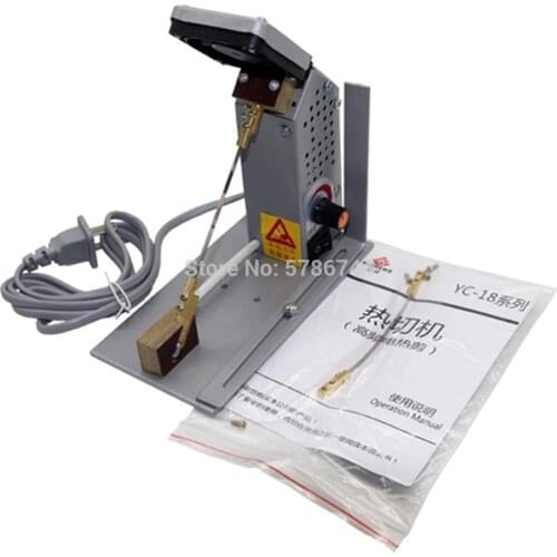 High frequency ribbon lace cutting machine care label tape cutting machine multifunction electric scissor,#YC-18 Voltage 220V