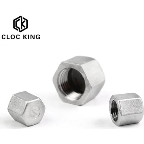 1/4"3/8"1/2"3/4"1"1-1/4"2” BSP Female Thread SS304 Stainless Steel Pipe Countersunk Plug Hex Head Socket Pipe Fittings End Cap