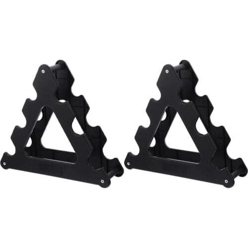 2pcs Hand Weights Rack Triangle Dumbbell Holder Storage Racks for Home Gym