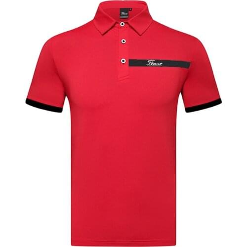 2021 Sports Wear Golf Mens Short Sleeve T-shirt Quick Dry and Ventilated Polo Shirt Casual Top Summer