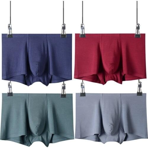 3pcs/Lot Underpants Panties 2020 New Cotton Shorts Men Breathable Underwear Soft Solid Shorts Boxers Mens