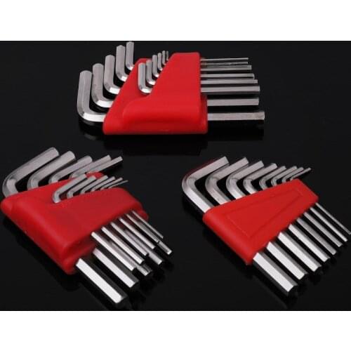 5/8/11 Pcs Allen Wrench Metric Wrench Inch Wrench L Wrench Size Allen Key Short Arm Tool Set Easy To Carry In The Pocket