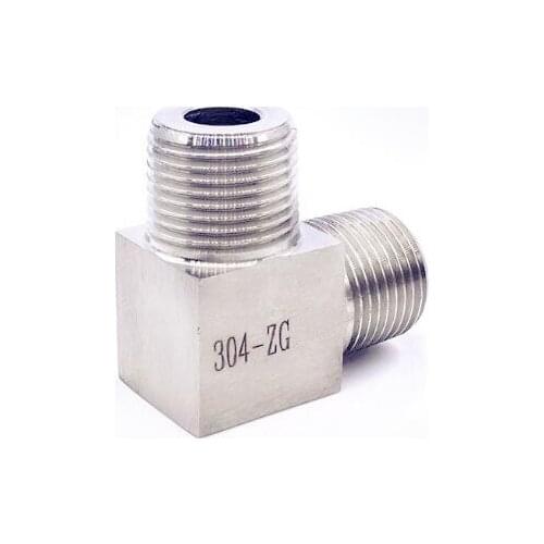 High-pressure L-Type External Thread Adapter 1/4"-1"BSP Male (DN8-DN25) Connector Adapter Stainless Steel 304