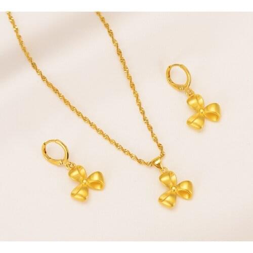 Bangrui Trendy Gold Color Windmill Pendant Necklace Earrings For Women Elegant Jewelry Sets African Arab Jewelry Gifts