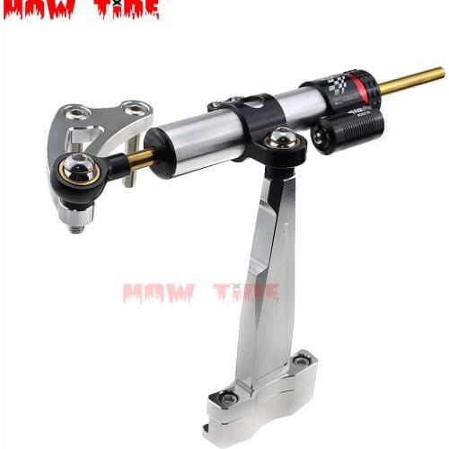 Steering Damper Bracket Motorcycle Steering Damper Mounting Support Stabilizer for Honda CB650F CB 650F 2015 2016 2017 2018 2019