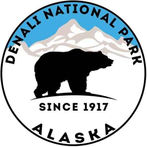Creative 13cm X 13cm for Denali National Park Alaska Sign Car Stickers Sunscreen Vinyl JDM Bumper Trunk Truck Graphics Decal