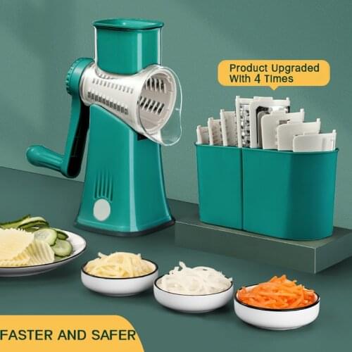 Kitchen Machine Vegetable Cutter Manual Potato Graters Rotary Slicer Mini Nutmeg Grater Spiralizer Shredder Kitchen Gadgets Tool