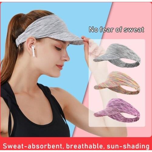 Summer Cotton Sports Visors Striped Fashion Women Men Sun Visor Beanie Hats UnisexAdjustable Snapback Caps