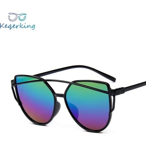 Fashion Light Frame Sunglasses Vintage Trend Sunglasses Colorful Mercury Plastic Frame Eyewear Brand Designer For Female ZA-120