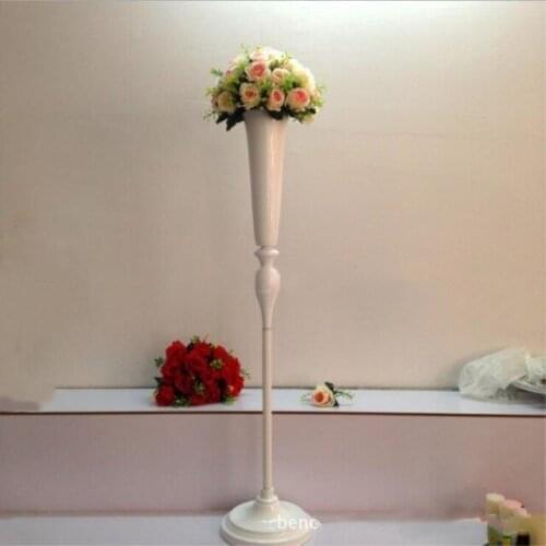 New 120 cm Tall White Flower Vase Wedding Centerpieces Vase Decoration Event Party Road Lead 1 lot = 10 pcs