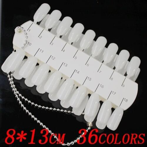 5pcs 36 Colors Nail Art Display Board Plate Printer Shower Tips Practice Wheel Polish DIY Manicure Tools Free Sipping