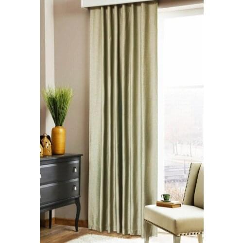 Height Pure Color Window Blackout Curtain Thickened Shading for Living Room Bedroom Luxury Curtains