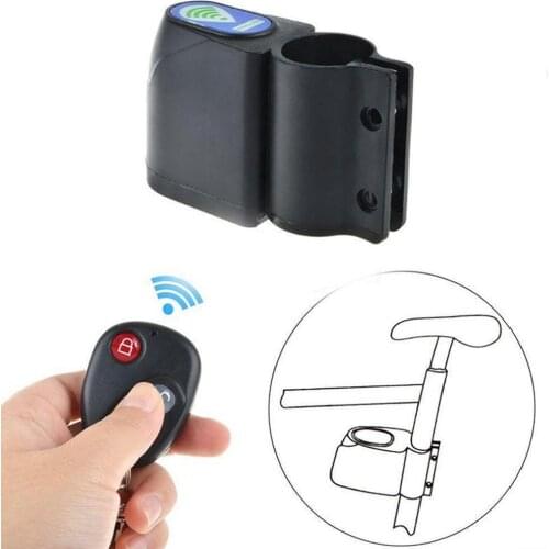 Anti-Theft Bike Lock Cycling Security Lock Wireless Remote Control Vibration Alarm 105dB Bicycle Anti-Theft Alarm Bike Accessry