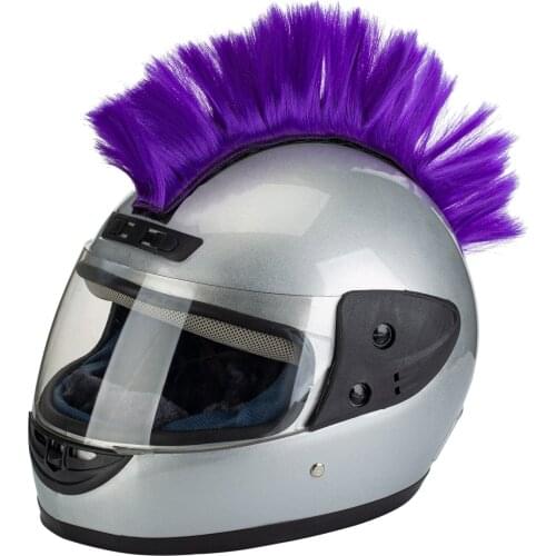 Helmet Mohawk Wigs Skinhead Hair Patches Hairpiece for Bicycle Motorcycle Cycling Scooters Polo Ski Snowboards Cosplay Costume