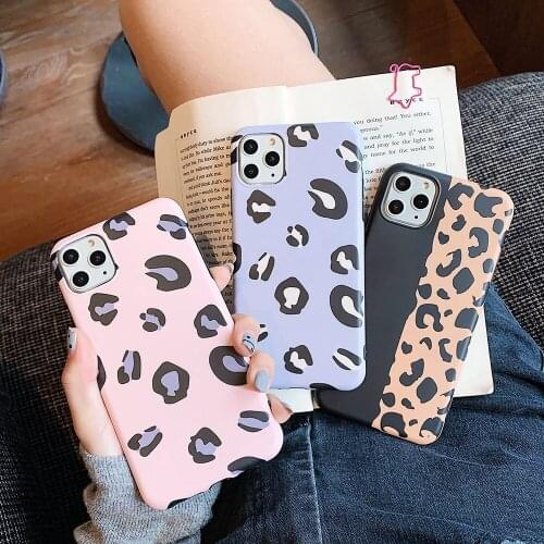 Ins Fashion Leopard Printed IMD Silicone Case for iPhone 11 Pro Max 12 XS Max XR X 7 8 Plus Soft Back Cover Coque
