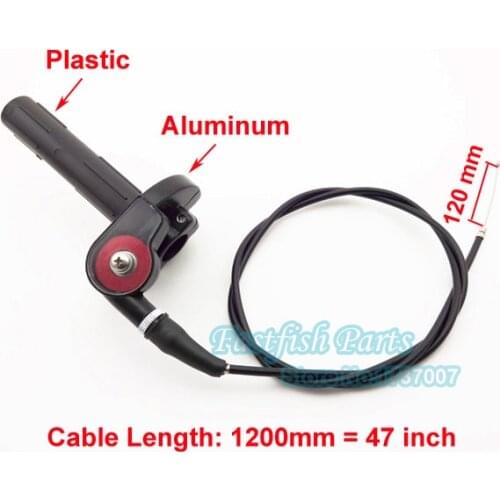 1/4 Turn Wist Visible Throttle & Cable 1200mm For CRF XR 50 70 TTR KLX110 Pit Dirt Motorcycle Parts