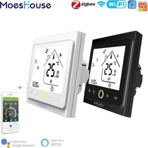 WiFi Smart Thermostat Temperature Controller for Water/Electric floor Heating Water/Gas Boiler Works with Alexa Google Home