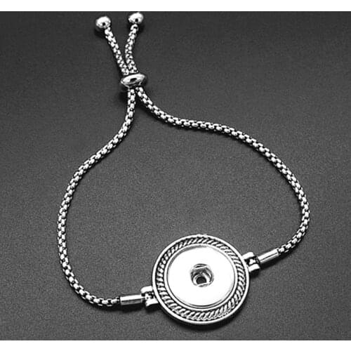 XH372 NEW 18mm Crystal snap button jewelry Bracelet&Bangles High Quality for Women