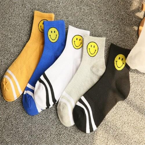 South Koreas new face Japanese Harajuku Street cute couple tube socks sports men and women socks socks cartoon tide