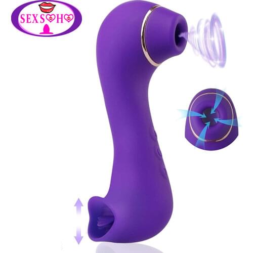 Sucking Vibrator for female Clit Nipple Stimulator Oral Licking Clitoris Stimulation Powerful Sex Toys for Women Masturbator