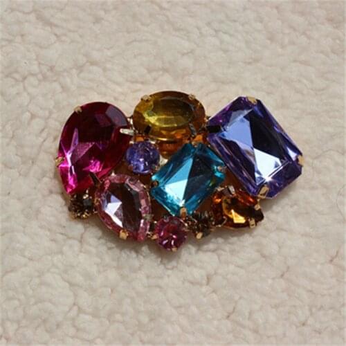 1pair Crystal Shoes Buckle Women Shoes Decoration Clips Bridal Charm Decor Fashion Shoe Women Accessories