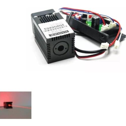 12V 635nm 638nm 100mW Orange Red Laser Diode Module with Driver Board and Cool Fan 33x50mm