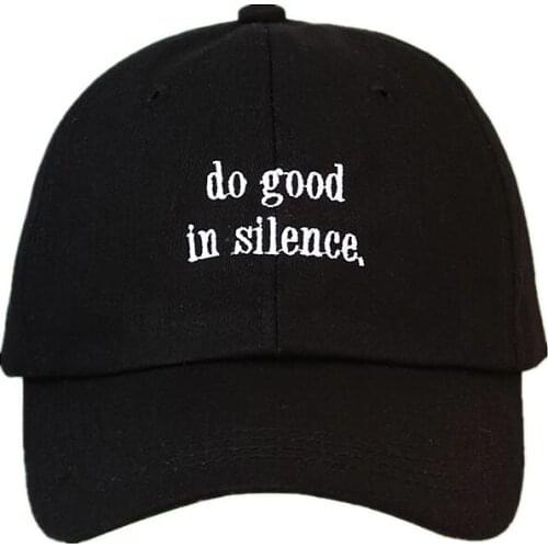 2021 Cotton Letter Do Good Embroidery Casquette Baseball Cap Adjustable Snapback Hats for Men and Women 88