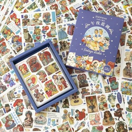 50 Pcs/box Fairy Tale Town Series Decorative Cute Cartoon Stickers Scrapbooking Diy Label Diary Stationery Album Journal Planner