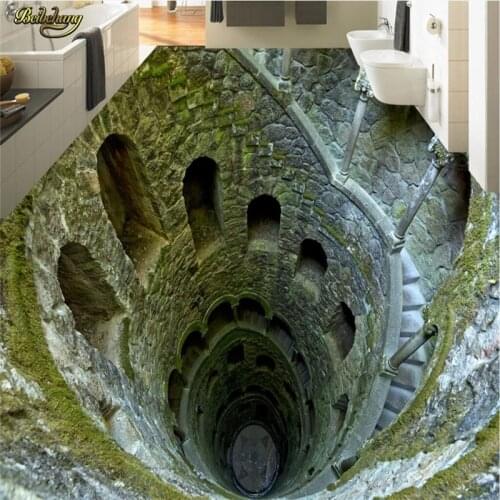 Beibehang Custom Photo Wallpaper Floor Tile Painting 3D Stereo Super Shock Mine Floor Paint Painting Mural Background Wall