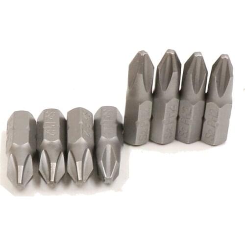 8pcs 1/4" Hex 25mm Length phillips PH2 Screwdriver Bit S2 Magnetic Electric Cross Drill bits