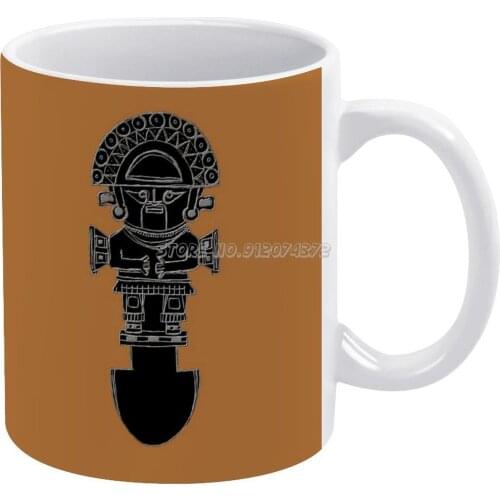 Coffee Mugs Pattern Coffee Mug 330ml Milk Water Cup Creative Fathers Day Gifts Knife Peru