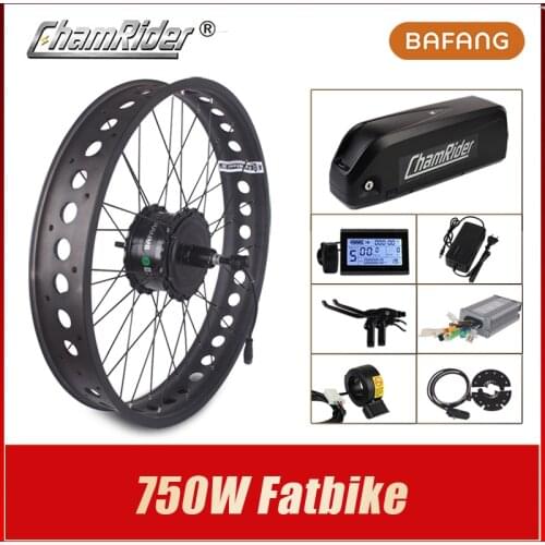 Bafang Snow Electric Bicycle Kit 48V 750W Fat Bike Kit RM G060 Electric Bike Conversion kit 4.0 Tire ebike kit Electric Wheel