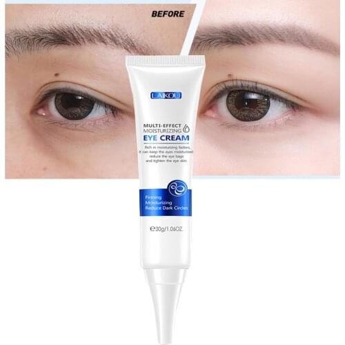 LAIKOU Hyaluronic Acid Eye Cream Multi-effect Moisturizing Anti Wrinkle Eye Serum Remove Dark Circles Tighten Brighten Eye Care