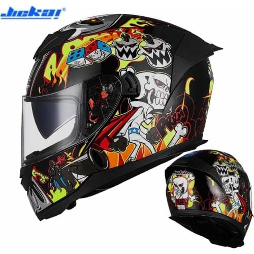 Double Visor Full Face Motorcycle Helmet for Men & Women Motorcross Motorbike Equipment Knight Protection NEW M L XL XXL