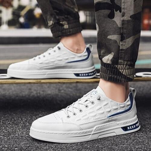 Brand New Men Leather Casual Shoes Crocodile Print Men low Tops Spring Autumn Flat Shoes Cool Sneakers Loafers
