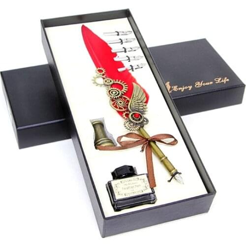 Divit Ink Pot Set Feather Pen