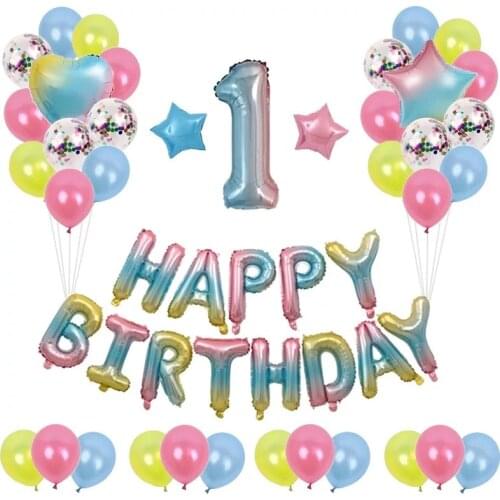 Balloon Kit for Baby Shower Decoration Gradient Balloons Wedding Hawaiian Party Birthday Balloons Globos Decoration