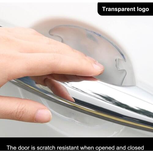 Custom Logo Car Door Sticker Scratches Resistant Cover Auto Handle Protection Film Exterior Accessory Car Decor Car Stickers