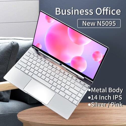 14 Inch Laptop Intel Celeron N5095 Slim Netbook DDR4 12GB RAM 512GB SSD Backlit Keyboard 1920x1080 Computer PC Business Notebook