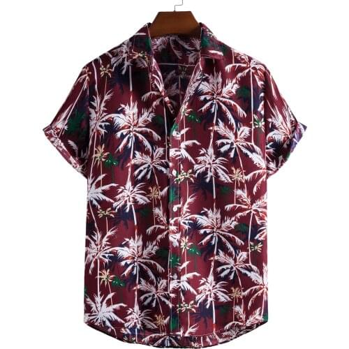 2021 Sumitong New Mens Stand Collar Short Sleeve Shirt Ethnic Style Series Printed Shirt