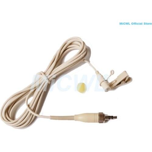 Beige ME2 Clip Lapel Lavalier Microphone Mic For Sennheiser EW G1 G2 G3 Wireless 1/8" Lock Plug