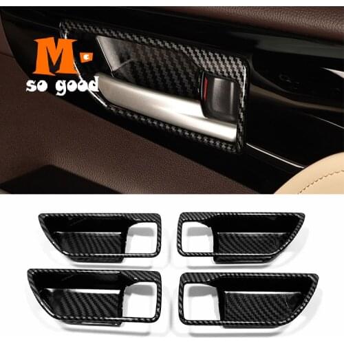 ABS Carbon For Toyota Highlander Kluger 2021 2022 Interior Accessories Car cigarette lighter USB switch decor sticker Cover Trim