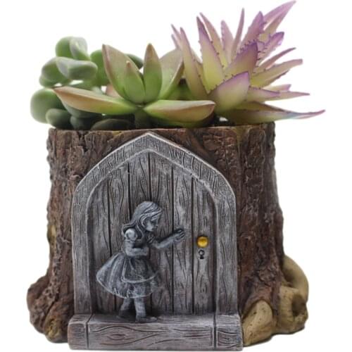 Little Girl Resin Flower Pot Succulent Planter Table Decoration Home Creative Succulent Vase Decoration Suitable For Plants
