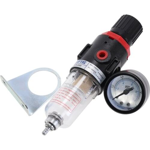 AFR2000 Air Pressure Regulator Water Separator Trap Filter Airbrush Compressor with Fittings Joint free combination