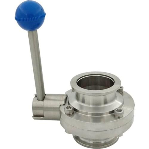 304 Stainless Steel Manual Vacuum Butterfly Valve Quick Installation Butterfly Valve Semiconductor KF25 KF40 KF50 KF Vacuum Tube