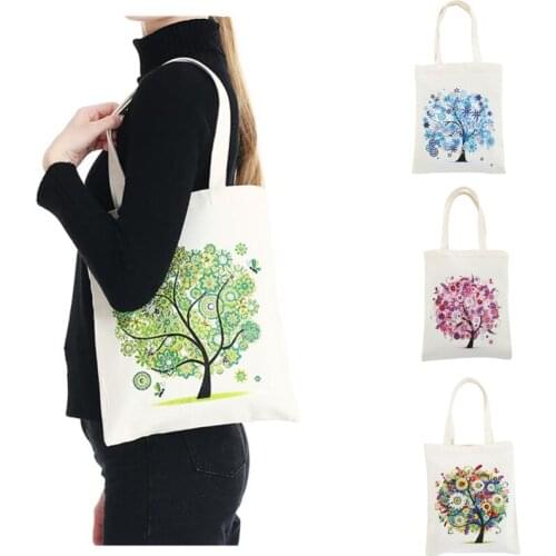 DIY Diamond Painting Handbag Tote Mosaic Reusable Eco-friendly Shopping Storage Bags Home Foldable Organizer Cross Stitch Bag