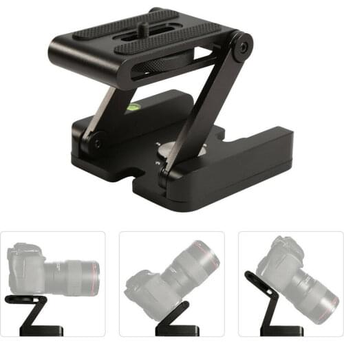 Z Type DSLR Folding Tripod Z Flex Pan Tilt Head Desktop Camera Stand Holder for Canon Nikon Sony DSLR camera Tripod heads