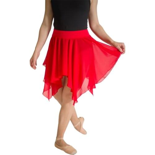 Skirts ONLY) Fire Skirts CottonLycra Waistband Chiffon Medium Skirts Lyrical Ballet Modern Dancing Skirts