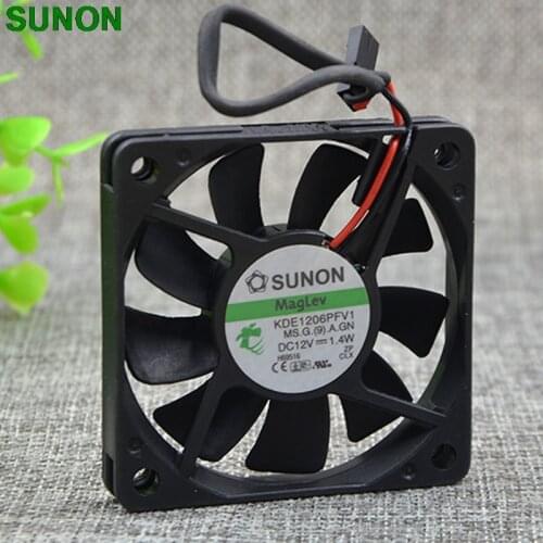 For Sunon KDE1206PFV1 6010 12V 1.4W 6CM ultra quiet CPU cooling fan