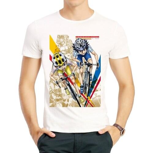 Yowamushi Pedal T Shirt White Color Mens Fashion Short Sleeve Midousuji Akira Tops Tees Casual Unisex Spring Clothes